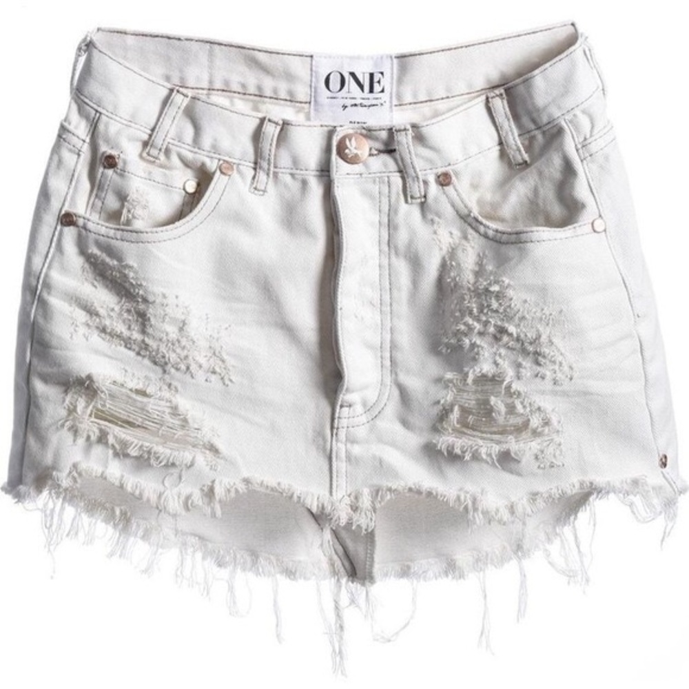 One teaspoon junkyard denim skirt